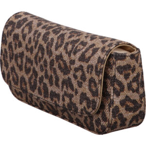 Unisa Damenhandtasche clutch Leoprint Glitzer