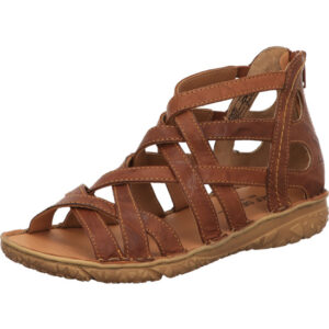 Josef Seibel Damen Sandalen braun mit brauner Sohle