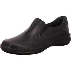 Josef Seibel Damen Herren Slipper schwarz mit schwarzer Sohle