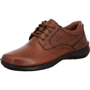Josef Seibel Herren Schnürschuh cognac mit schwarzer Sohle