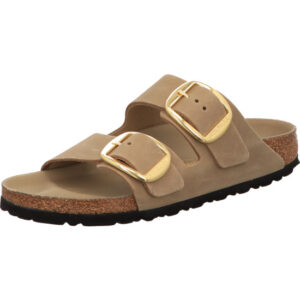 Birkenstock Arizona Big Buckle zwei große Dornchnallen braun Nubukleder