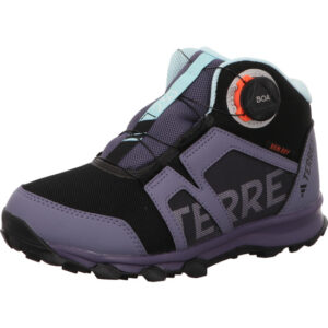 Adidas Terrex Boa K Kinder Trekkingschuh mit Boa verschluß grau schwarz und großen Terrex Schriftzug