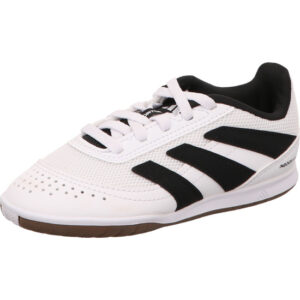 Adidas Predator Club in sala J Jugend Hallenfußballschuh weiß schwarz gelb und Indoorsohle