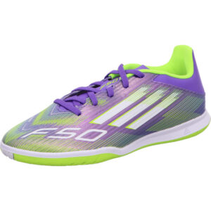 Adidas Herren Fußballschuh lila mit gelb mit Indoorsohle