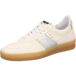 Mjus Damen Halbschuh creme mit silber und brauner Sohle