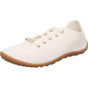 Leguano Halbschuh go naturfarben stoff mit dünner Leguano Sohle