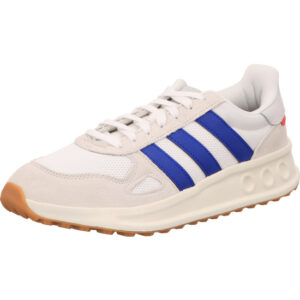 Adidas Herren Sneaker Run 84 weiß mit blau und rot und heller Sohle