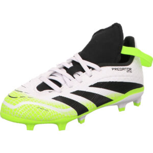 Adidas Kinder Fußballschuh mit Stollen weiß gelb und schwarze Streifen