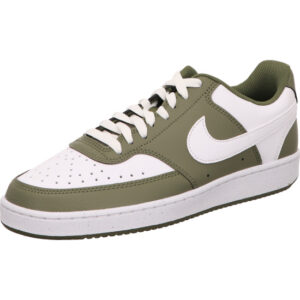 nike court vision low herren sneaker olive mit weißer Sohle