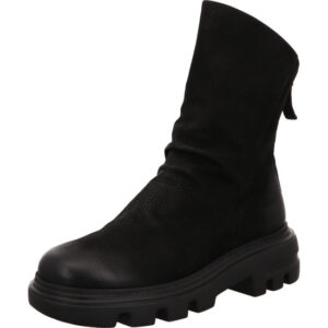 Paul Green Damenstiefel schwarz mit robuster sohle