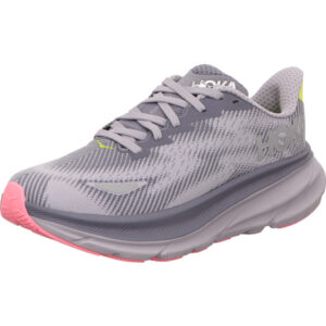 Hoka Laufschuhe W CLIFTON 9 GTX grau/gelb/pink