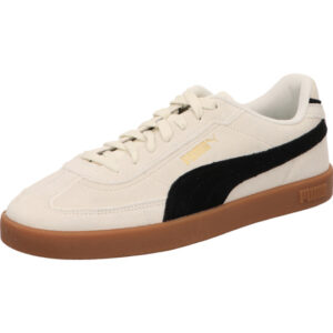 Puma Club II Era Suede Herren Sneaker grau mit schwarz und gum sohle