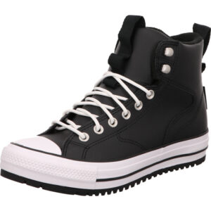 converse sport cashual ctas hiker boot hi sneaker schnürer schwarz mit weißer Sohle