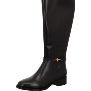 Tamaris Stiefel hoch Damen schwarz mit schwarzer Sohle