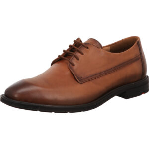 Lloyd Herrenschuh cognac mit schwarzer Sohle