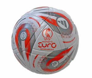 didas Fußball Euro 25 LGE silber rot