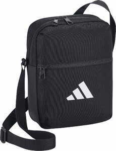 Adidas ESS Organizer kleine Tasche mit Trageriehmen  schwarz mit weißem Adidas Logo