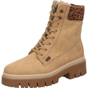 Rieker Damenstiefelette natur mit heller Sohle