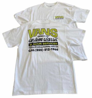 vans t shirt weiss unisex