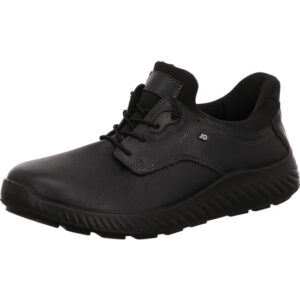 Jomos Herren Schnürschuh halb schwarz mit schwarzer Sohle