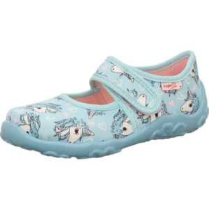 Superfit Kinderschuh Mädchen blau kombi mit blauer Sohle