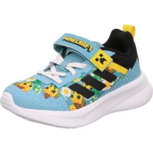 adidas minecraft fortarun el c kids blau kombi