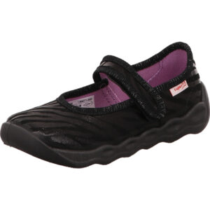 Superfit Kinderschuh Mädchen schwarz kombi mit schwarzer Sohle