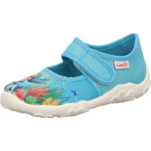 Superfit Kinderschuh Mädchen blau komvi mit weißer Sohle