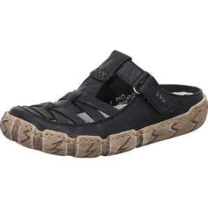 Rieker Damen Pantolette dunkelblau mit grauer Sohle