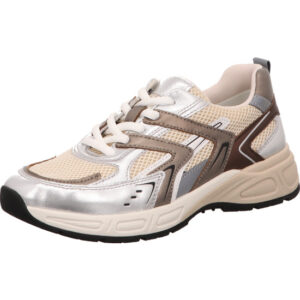 Gabor comfort Sneaker puder silber kombi mit heller Sohle