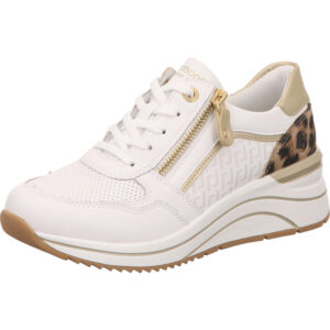 Remonte Sneaker Damen weiß kombi mit weißer Sohle