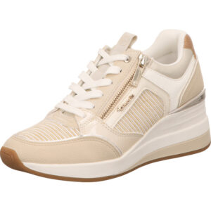 Tamaris Sneaker Damen beige kombi mit heller Sohle