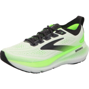 Brooks Glycerin 23 White/Phantom/Green Gecko weiß grüne Sohle Herren Laufschuhe