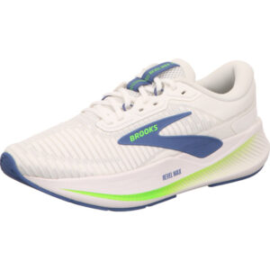 Brooks Revel Max White/Moonlig Herren Laufschuhe weiße mit grüne Laufsohle