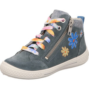 Superfit Kinderschuh Mädchen hellgrün grau kombi mit weißer Sohle