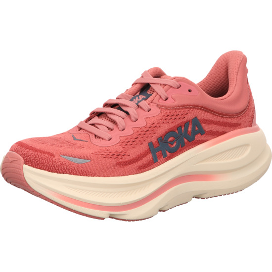 Hoka BONDI 9 Damen Laufschuhe LINGONBERRY / CRANBERRY