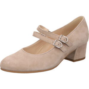 Gabor comfort Damen Pumps creme mit Schnalle