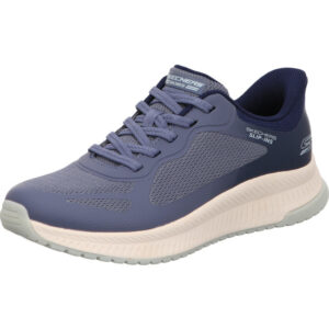skechers damen sneaker bobs squad 4 schnellschnürer  blau