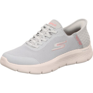 skechers damen sneaker schlupfschuhe grau go walk flex