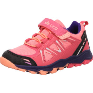 Lico mädchen trekking outdoor schuhe klettverschluss allen vs pink lila lachs