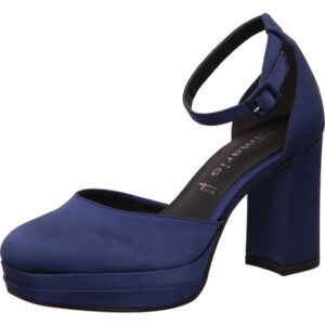 Tamaris Damen Pumps dunkelblau mit dunkelblauem Absatz