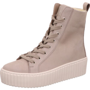 Gabor Stiefelette Damen beige mit weißer Sohle