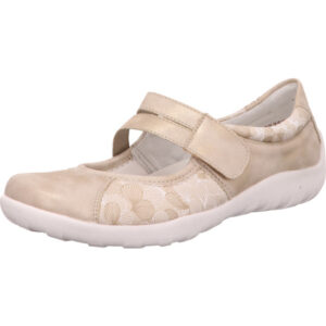 Remonte Damen Halbschuh creme kombi mit weißer Sohle