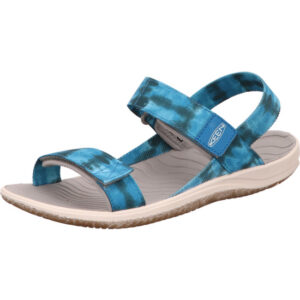 Keen Kinder Sandalen blau kombi mit Klett und weißer Sohle