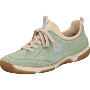 Rieker Damenschuh mint mit brauner Sohle