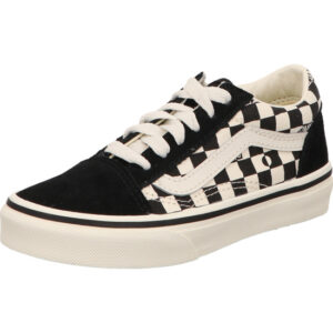 vans old skool kinder sneaker schnürer schwarz checkerboard mit Motiven