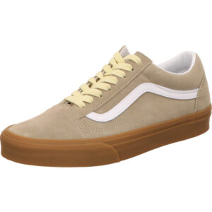 vans damen sneaker braun beige kombi schnürer gummisohle