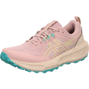 asics gel sonoma 8 damen laufschuhe beige pink und grün kombi
