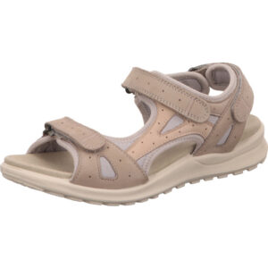 Legero Sandalette Damen hellgrau mit weißer Sohle