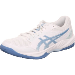 asics herren hallenschuhe gel task 4 weiss kombi schnürer